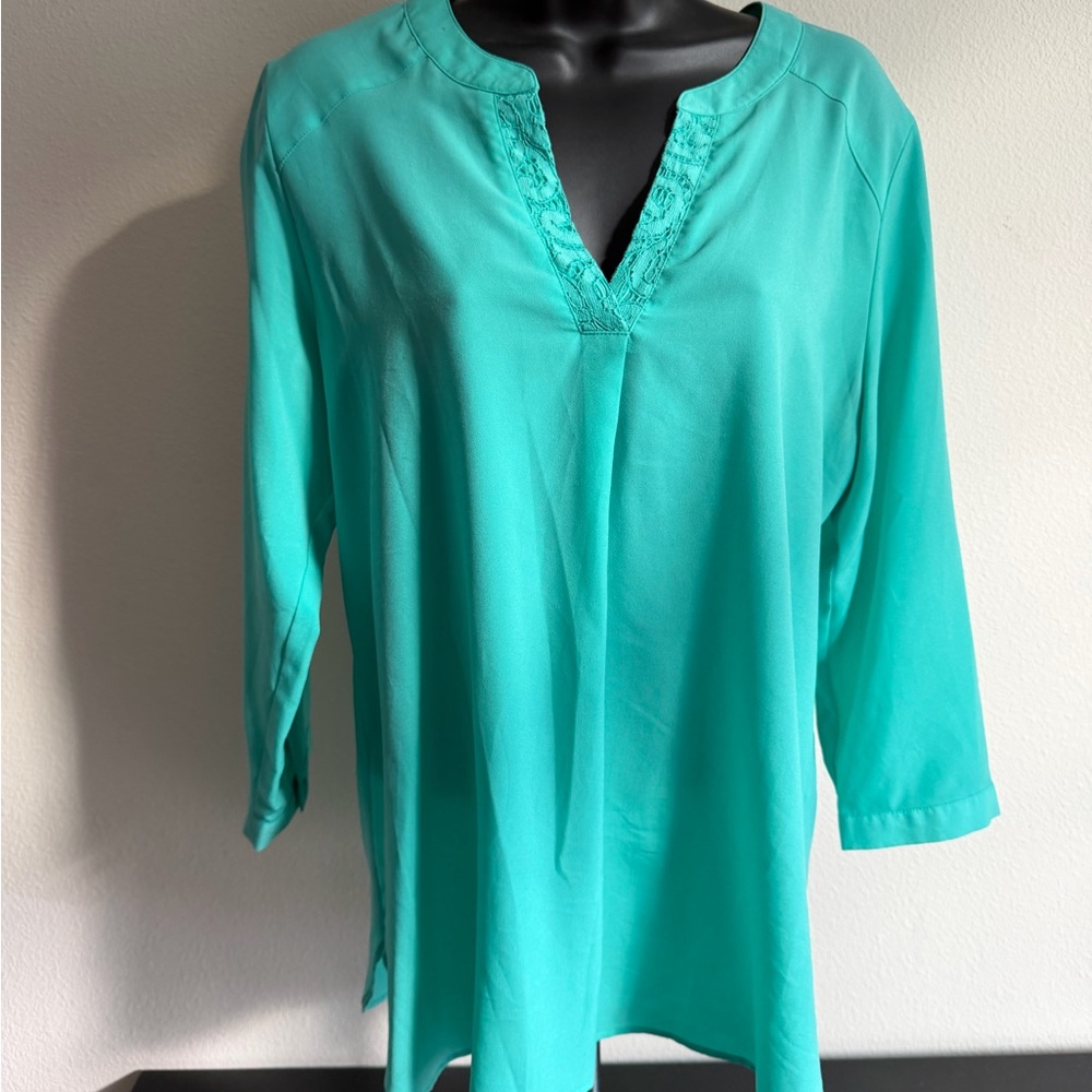 Van Heusen Aqua Tunic Top